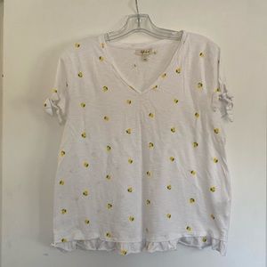 Style & Co white blouse size L